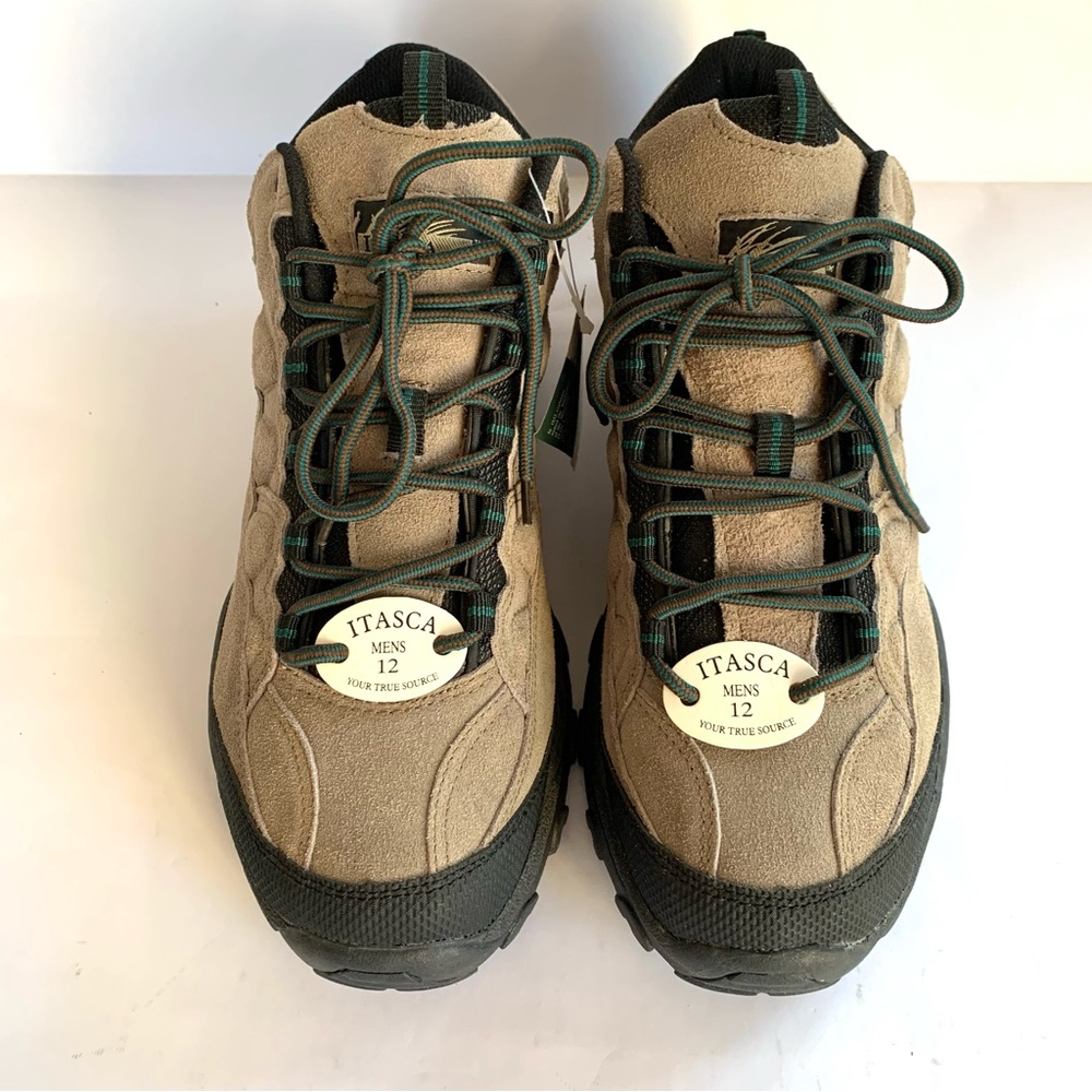 NEW! MEN’S ITASCA CHARIOT TAN SUEDE OUTDOOR COMFORT HIKING TRAIL BOOTS Sz12